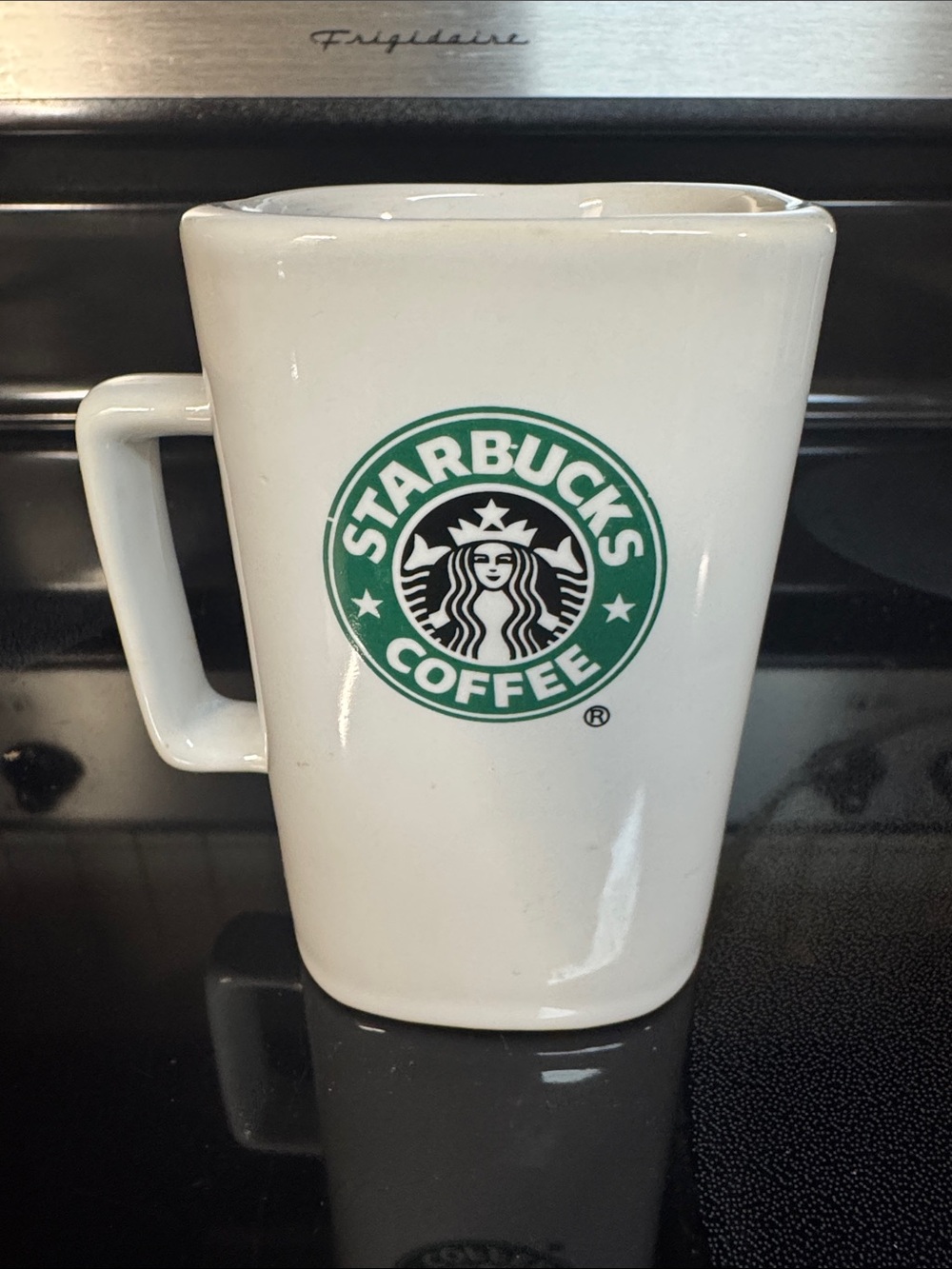 Starbucks 12oz White Ceramic Mug with Green Logo
